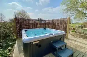 Willow Tree Farm - Back garden, Hot tub